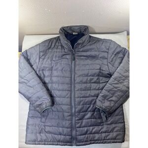 Mens Jack Frost Lightweight Puffer Jacket Gray Full Zip Collared Outdoor Size XL